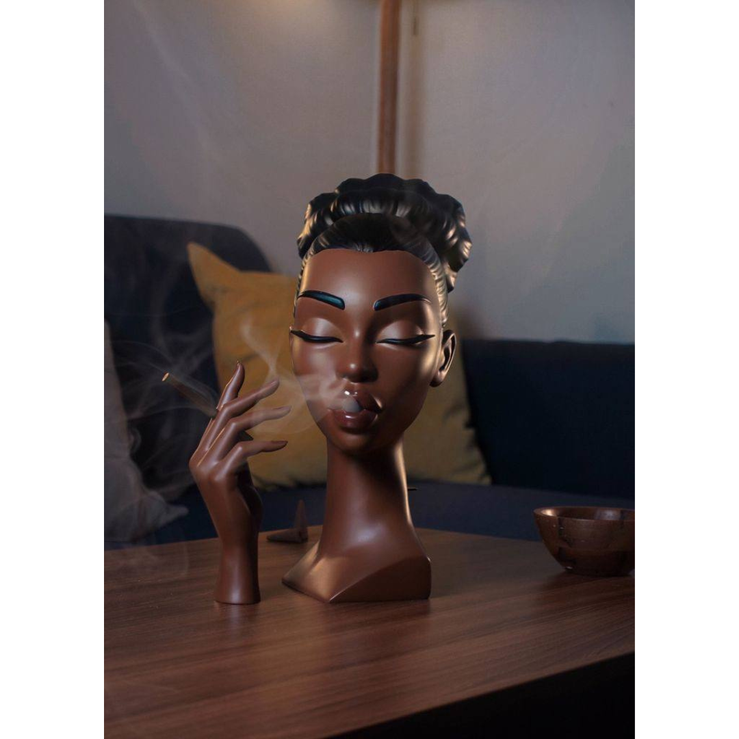 Lady-shaped incense burner