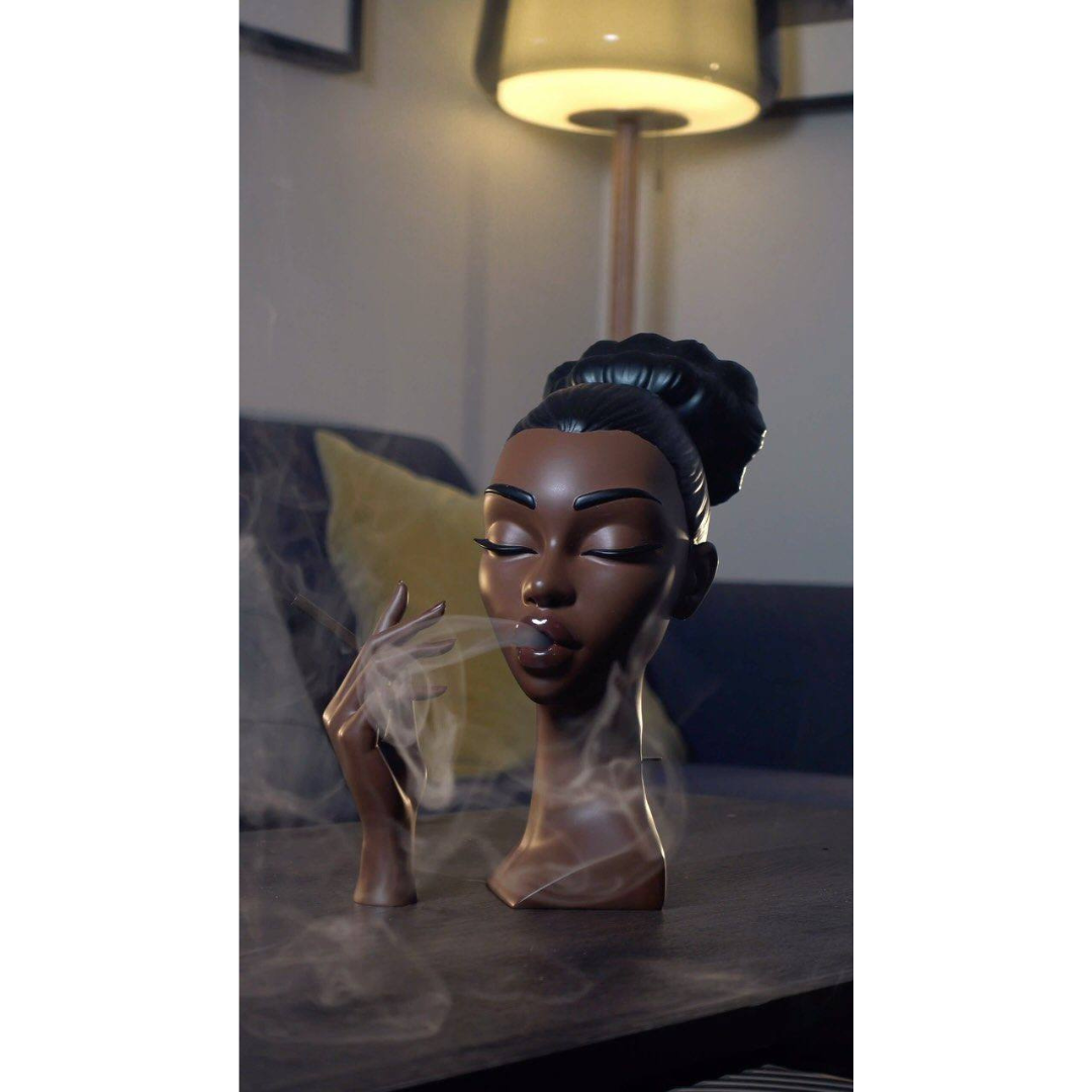 Lady-shaped incense burner