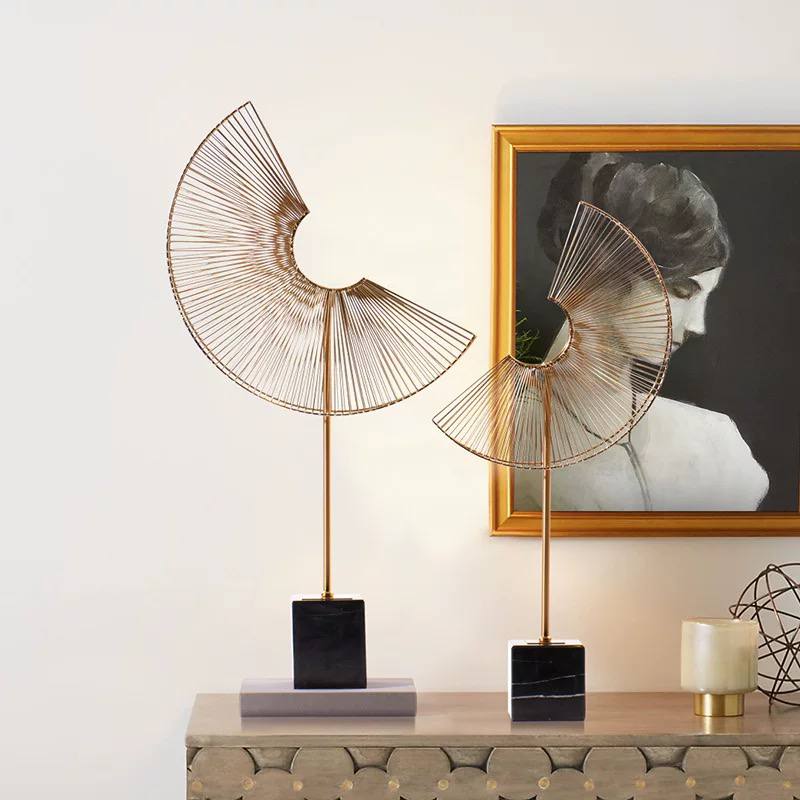Metal and Marble Office Decor