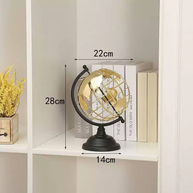 Gold globe decor