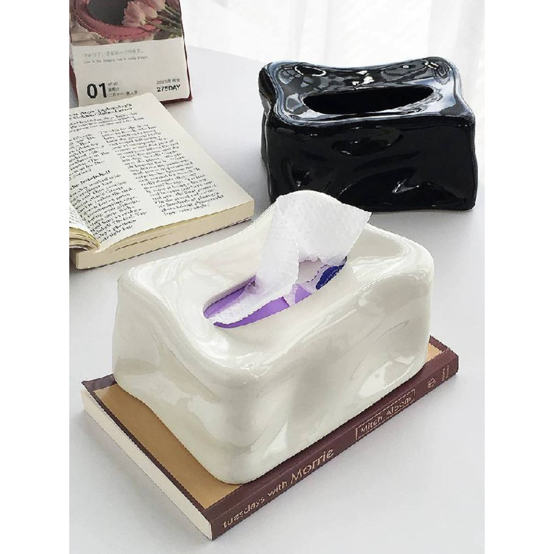 porcelain tissue box