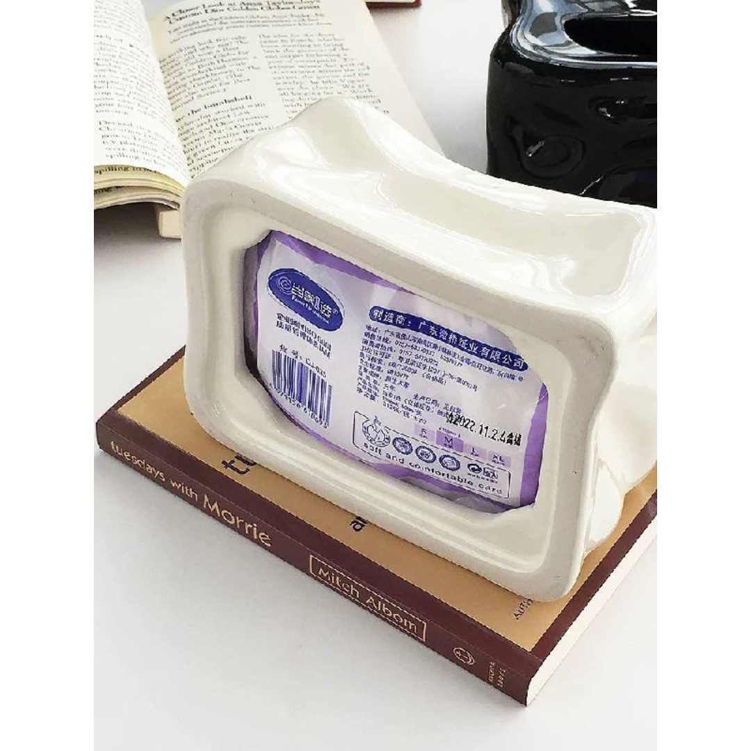 porcelain tissue box