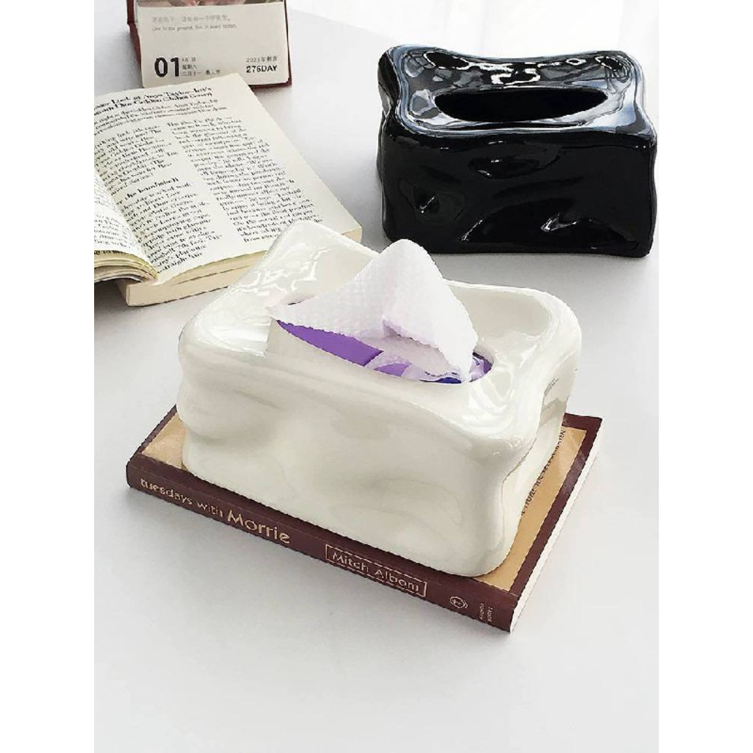 porcelain tissue box