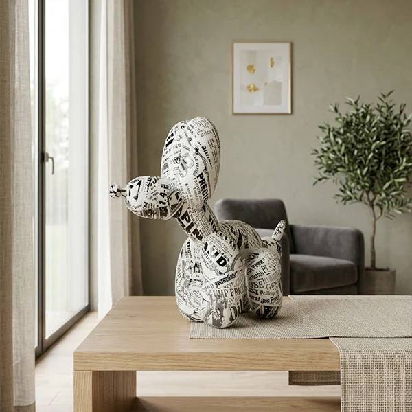 The Graffiti Balloon Dog Figurine-MM190