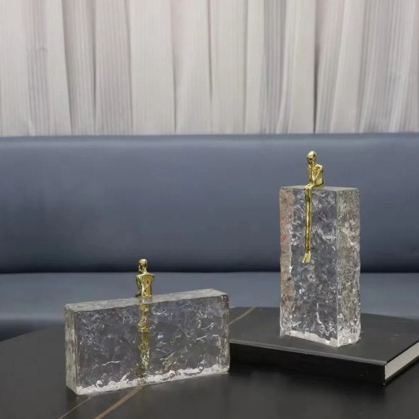 Abstract Pure Copper Figure Decoration - bh26
