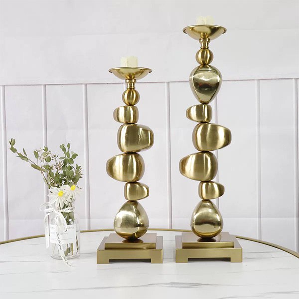 Imported Stainless Steel Candlestick Set - BH28