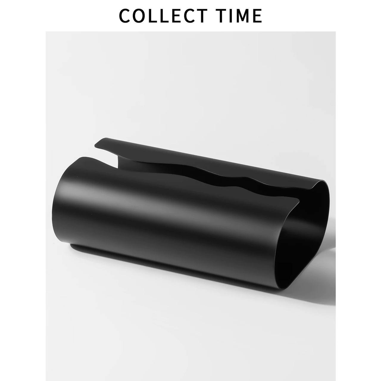 Modern Curved Metal Tissue Box Cover-MM112