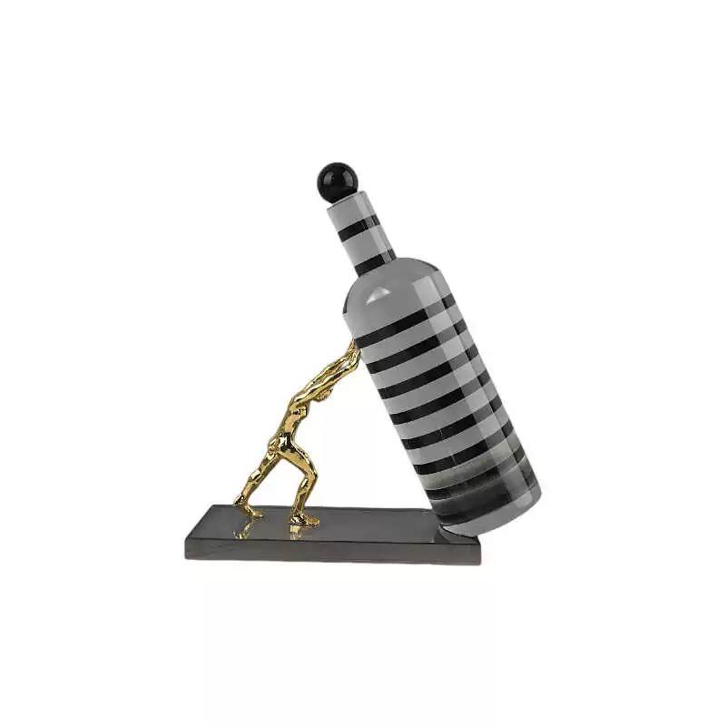 Abstract Wine Bottle Holder Sculpture-MM119