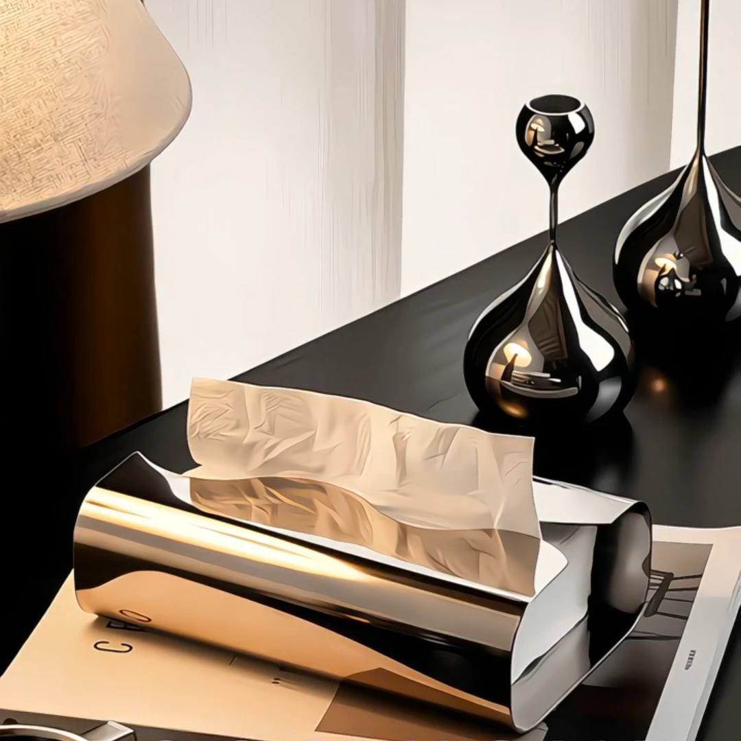 stainless steel tissue box