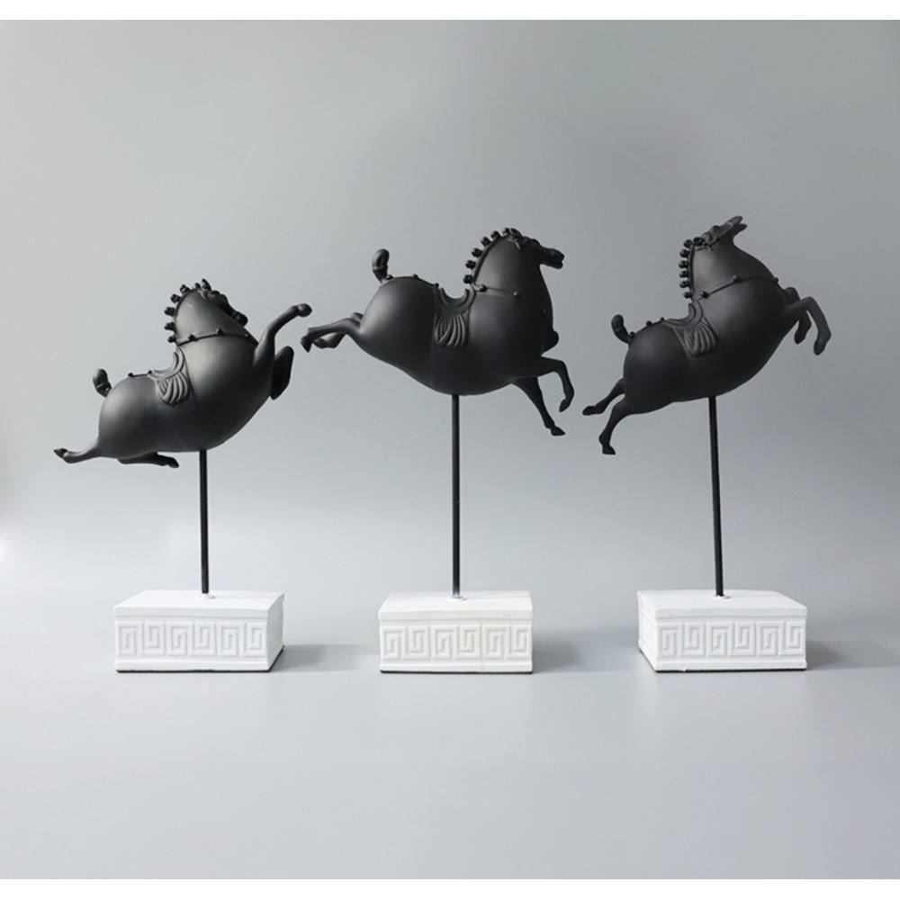3-piece horse-shaped decor set
