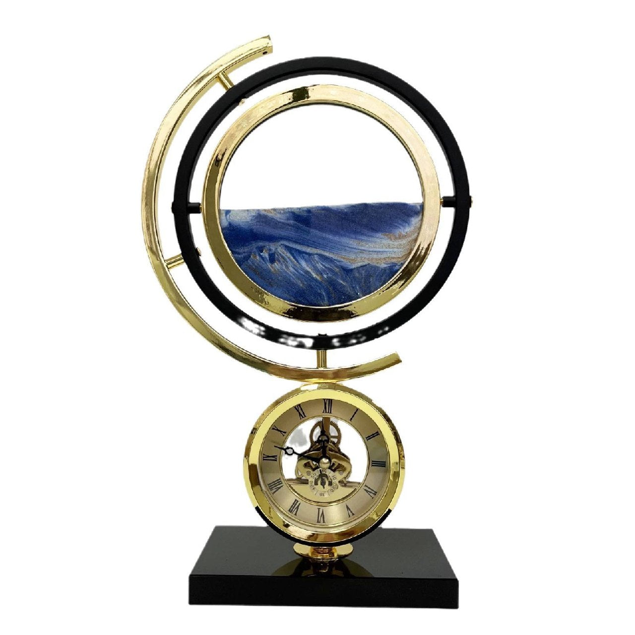 METALLIC SANDS TIMEPEICE WITH CLOCK