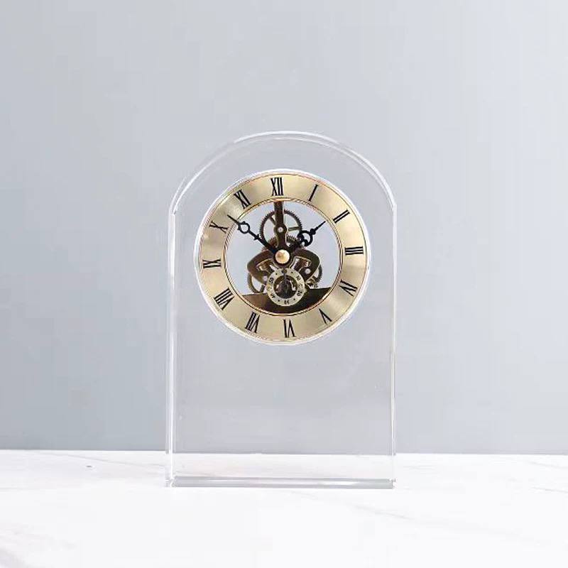 Crystal Arch Mechanical Desk Clock-GH81