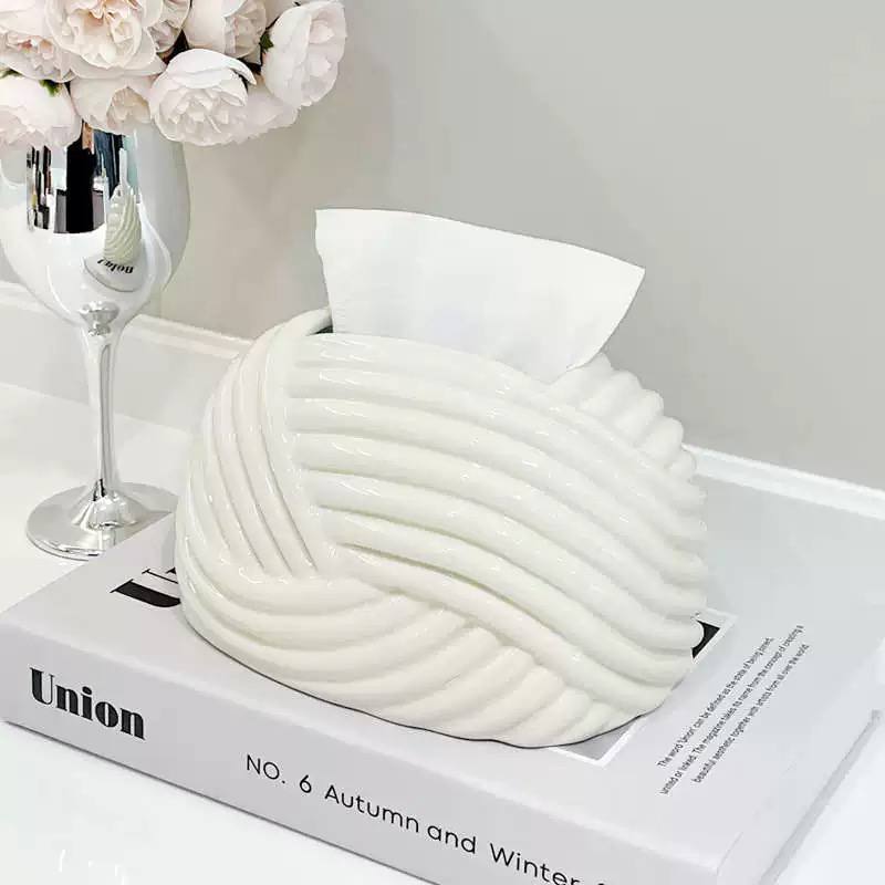 porcelain tissue box