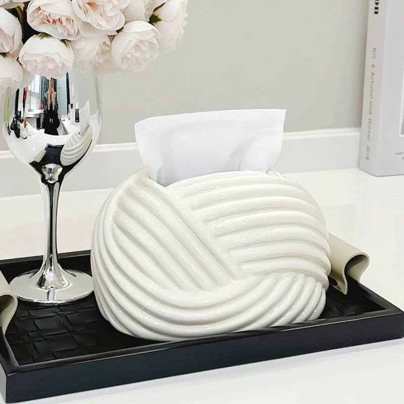 porcelain tissue box