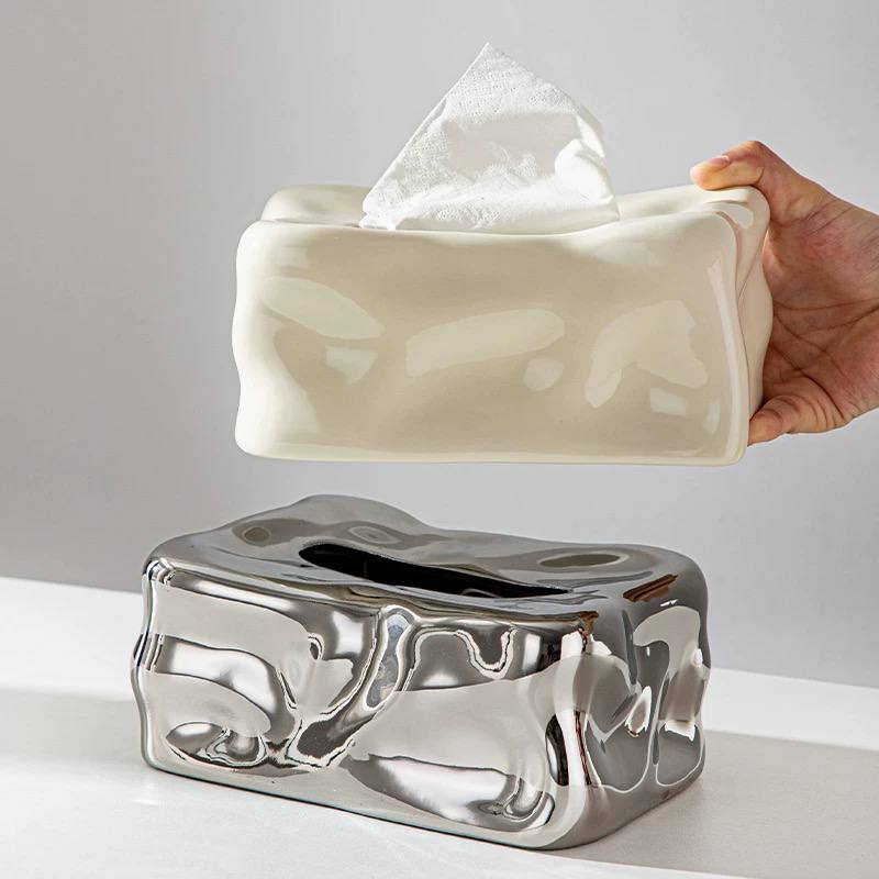 porcelain tissue box