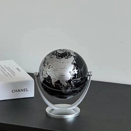 Modern Mini Metallic Rotating Desk Globe-MM174