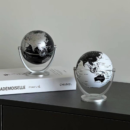 Modern Mini Metallic Rotating Desk Globe-MM174
