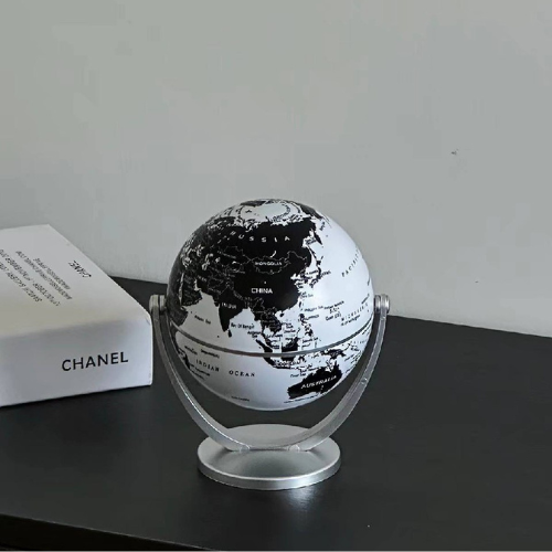 Modern Mini Metallic Rotating Desk Globe-MM174