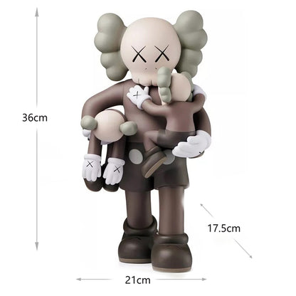 Creative KAWS Statue (Brown)