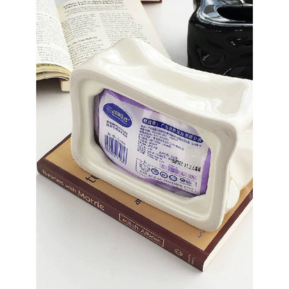 porcelain tissue box