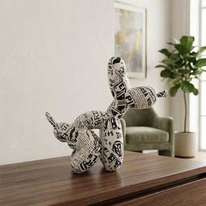 The Graffiti Balloon Dog Figurine-MM190