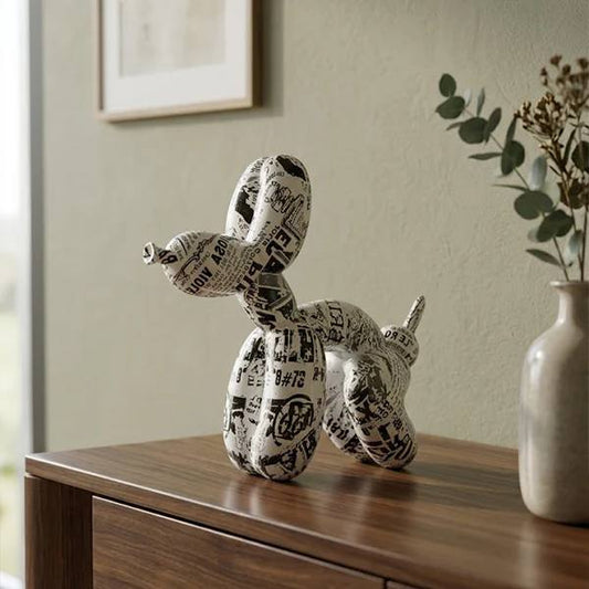 The Graffiti Balloon Dog Figurine-MM190