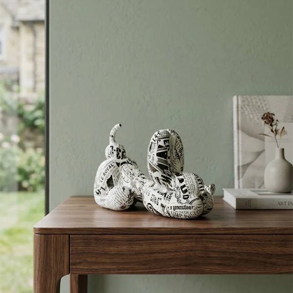 The Graffiti Balloon Dog Figurine-MM191
