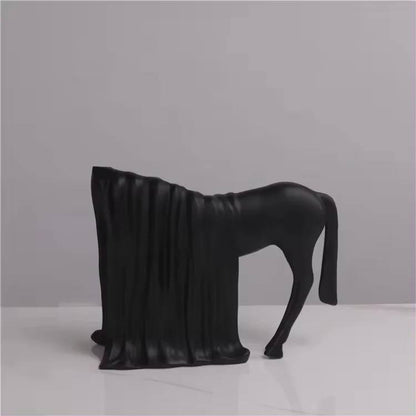 Abstract Horse Figurine With Sleek Lines - bh25
