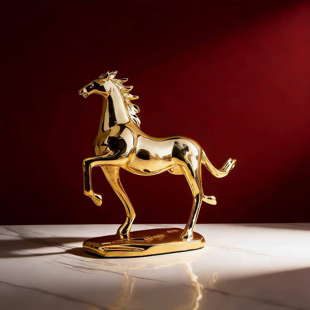 Gold horse decor