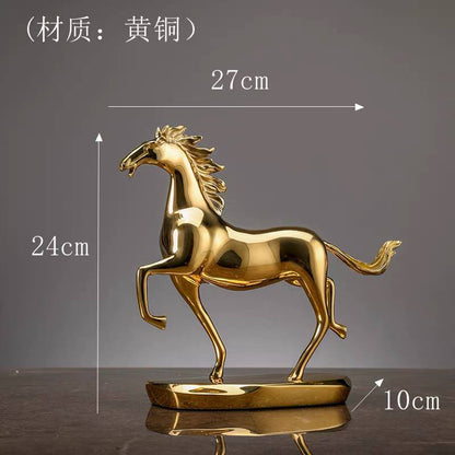 Gold horse decor