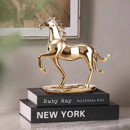 Gold horse decor