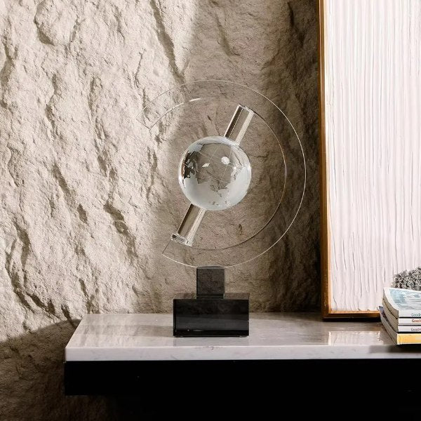 Modern Crystal Globe Sculpture-MM124