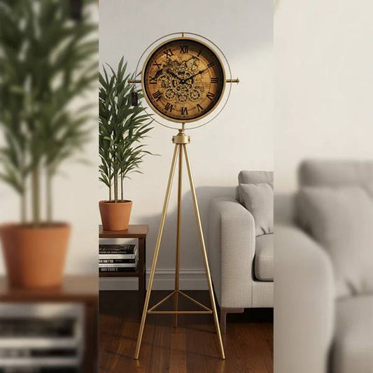 Tripod Industrial Floor Clock-MM129