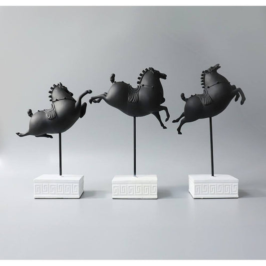 3-piece horse-shaped decor set