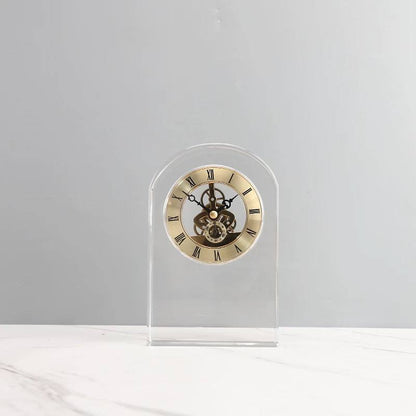 Crystal Arch Mechanical Desk Clock-GH81